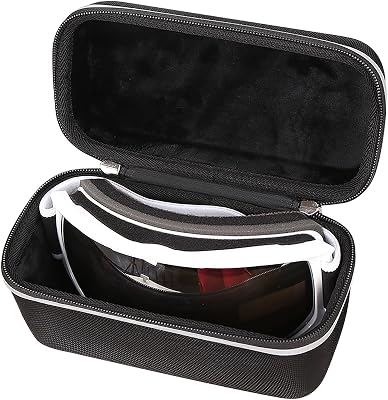 Hard Storage Case for findway Ski Goggles OTG, Over Glasses Snow - Travel Case (Black)