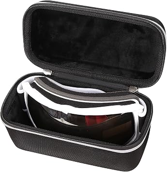 Tourmate Hard Storage Case for findway Ski Goggles OTG, Over Glasses Snow - Travel Case Black