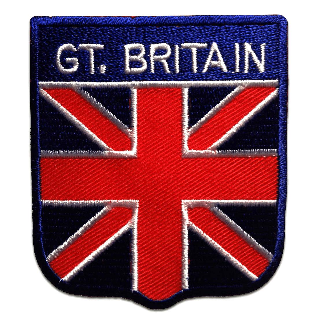 Toppa Termoadesiva Bandiera Inglese - 7,5 X 5 Cm - Ecusson Ricamato Da Stirare O Cucire Su Giacca, Jeans, Zaino E Altri Tessuti