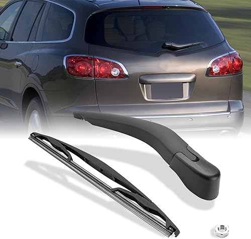 Conjunto de limpiaparabrisas trasero compatible con GM Buick Enclave 2008-2017, repuesto 15280813, 25820122, 25800774