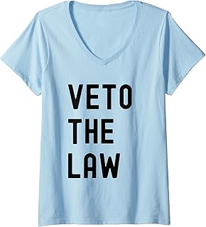 Womens Resist Authority Veto The Law Protest Movement Men Women V-Neck T-Shirt
