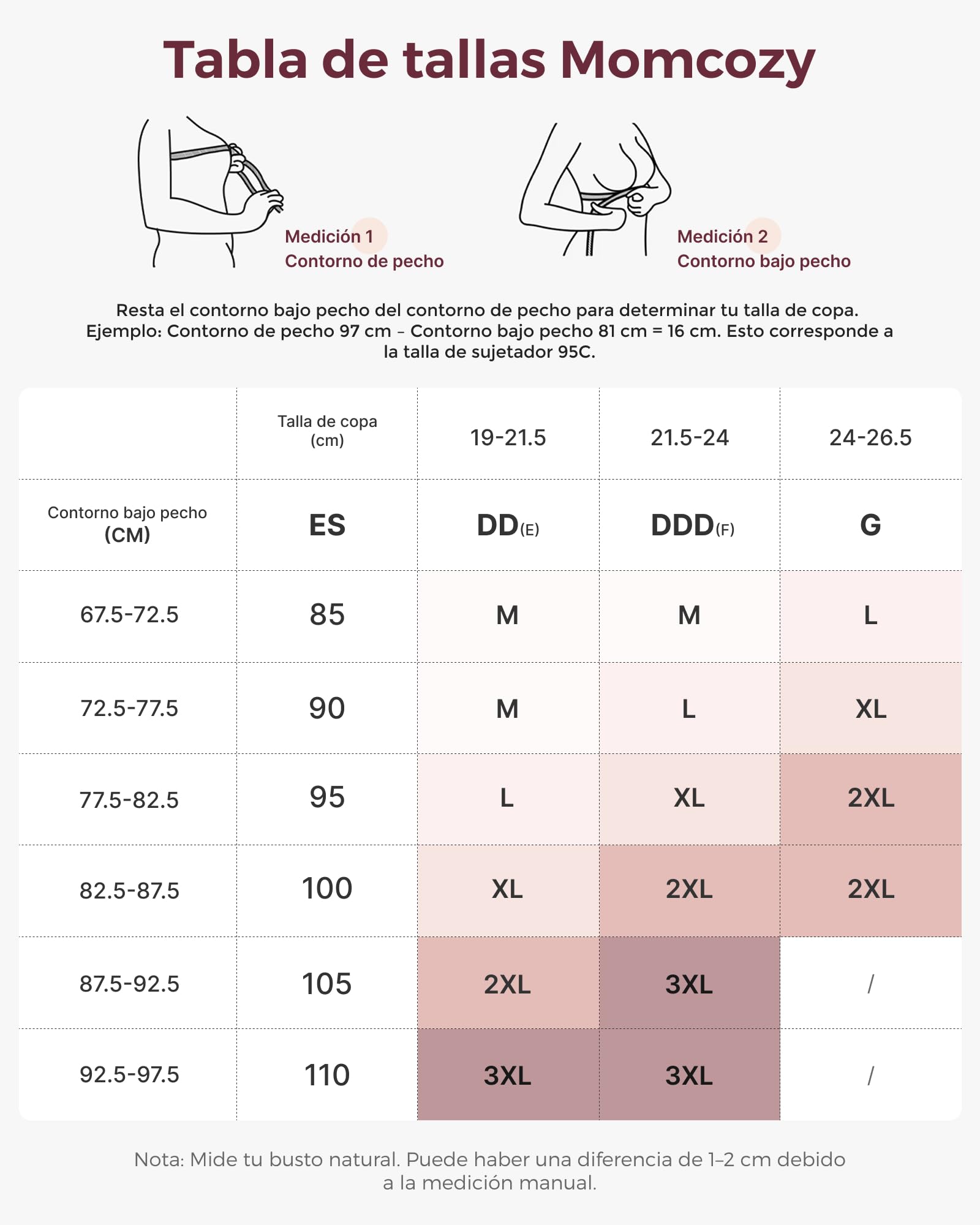 Momcozy Sujetador de lactancia con pechos grandes, sujetador de algodón sin aros con relleno fijo, ajuste completo, ajustable