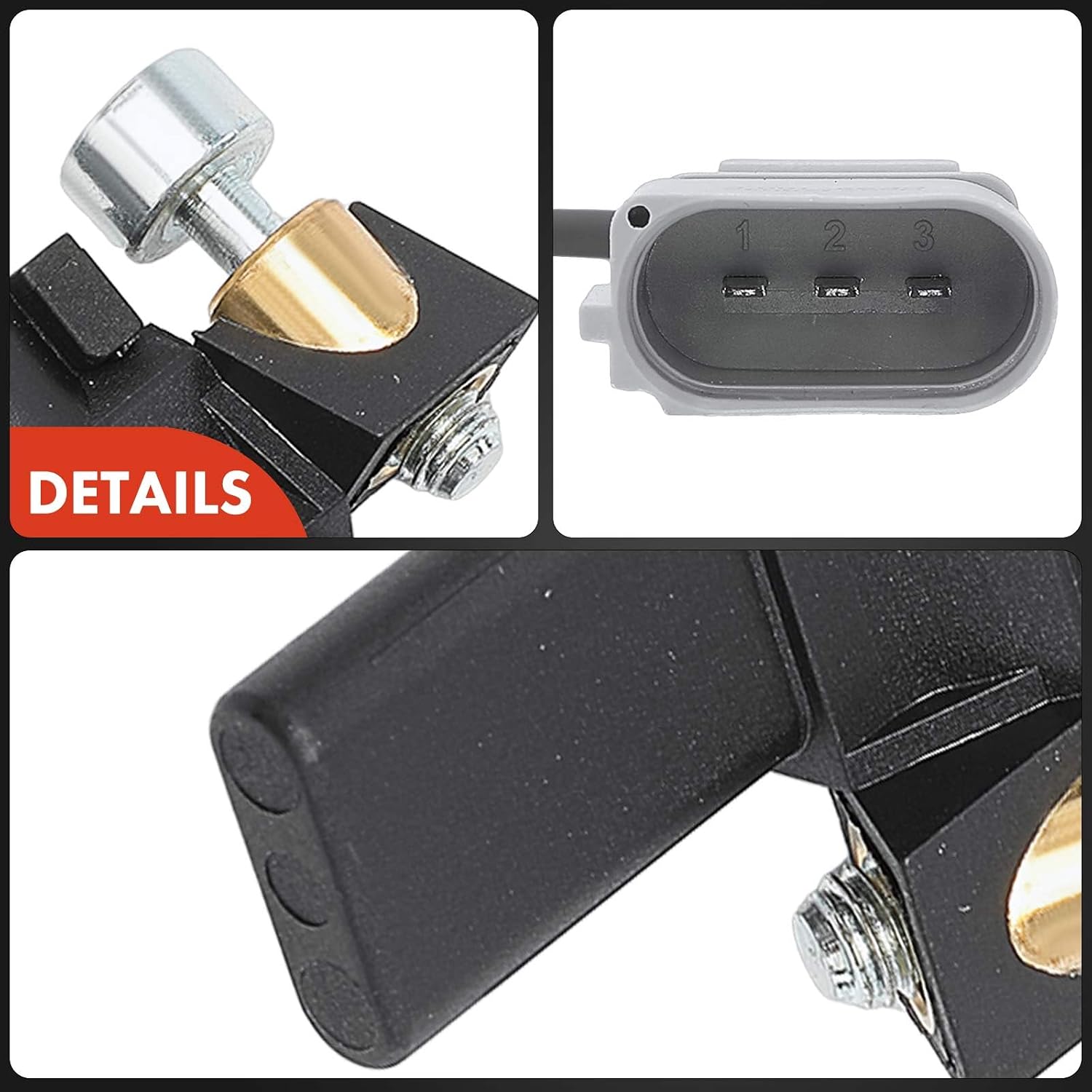 A-Premium Engine Crankshaft Position Sensor Compatible with Chevrolet Aveo 2009-2011, Aveo5 2009-2011 & Pontiac G3 2009, G3 Wave 2009 & Saturn Astra 2008-2009, 1.6L 1.8L, Naturally Aspirated