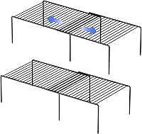 Vista 17 de Estante de almacenamiento para gabinete Redrubbit, mostrador de cocina y estante de gabinete metálico expandible y resistente al óxido, organizador