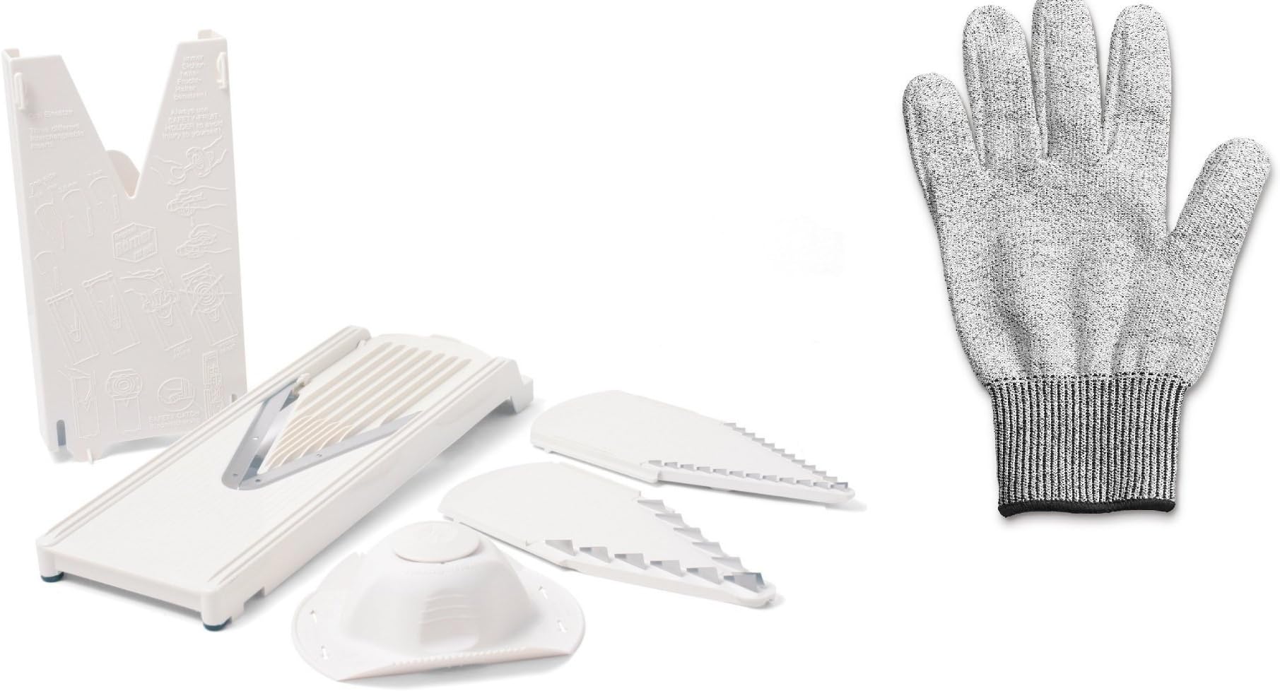 Swissmar Borner V-1001 V-Slicer Plus Mandoline Includes Free Cutting Glove
