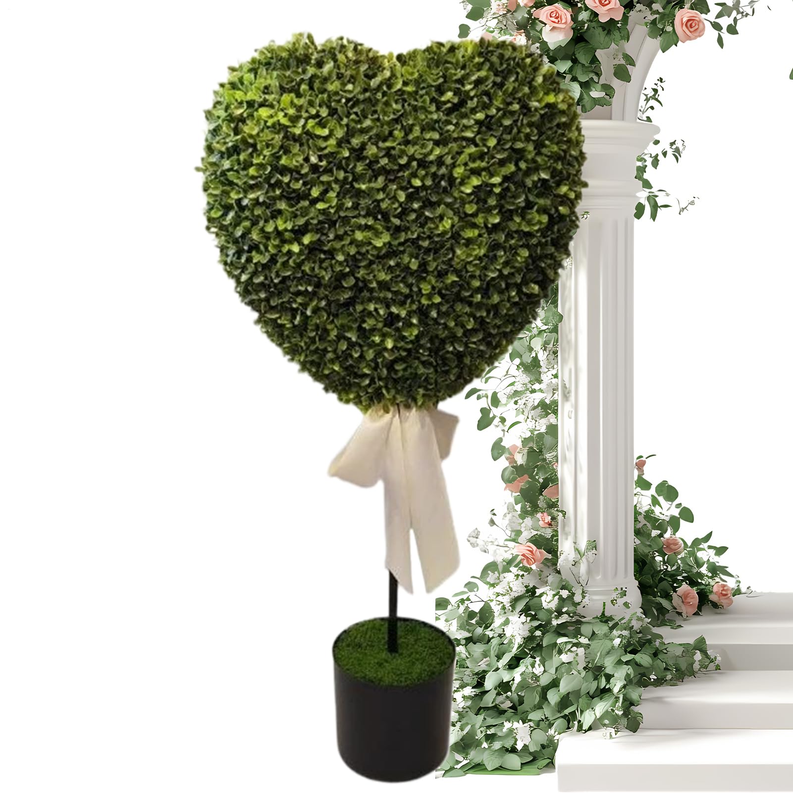 Plantas de San Valentín Decoración San Valentín Corazón Artificial Hogar