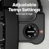 Parrilla eléctrica sin humo Chefman para interiores, superficie de parrilla extra grande, parrilla de mesa antiadherente para interiores y BBQ con control de temperatura ajustable, bandeja de goteo, piezas aptas para lavavajillas 4