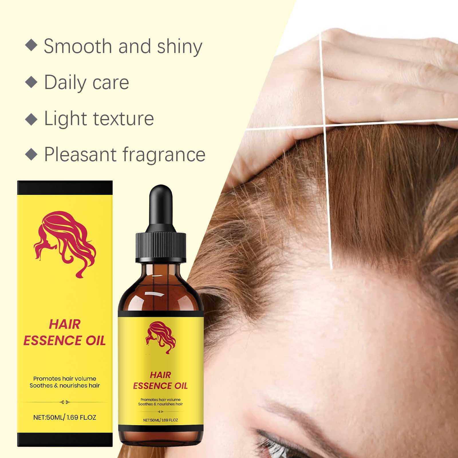 Haarpflege Ssenceöl, natürliches Haarwachstumöl, fördert das Wachstum, beruhigt und nähre die Kopfhaut, färbte Verbrühtpflege -Conditioner, mit glatter, weicher Glanzstruktur (2)