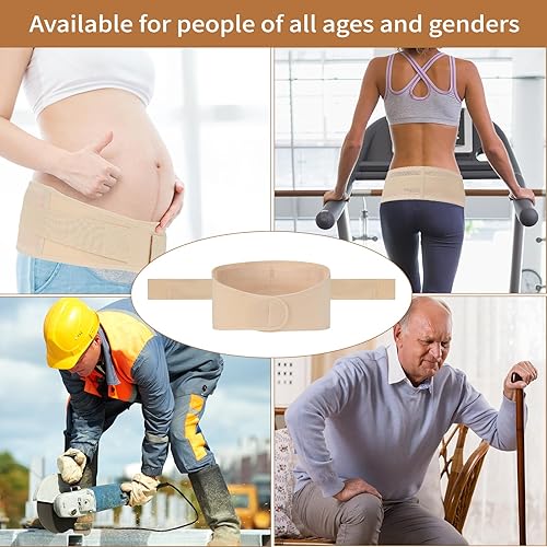 Miniatura 3 de CXNGD Cinturón sacroilíaco para mujeres y hombres, cinturón sacroilíaco SI articular, cinturón de ciática, cinturón de soporte pélvico, cinturón
