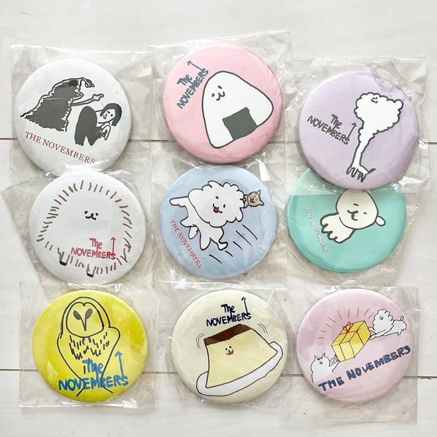 Amazon.co.jp: The NOVEMBERS 缶バッジセット よりどり3個 : おもちゃ