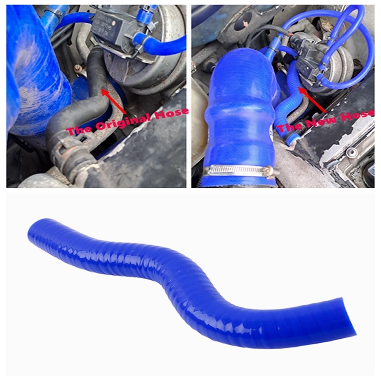 Mod silnik wąż chłodzący Pasuje do SAAB 9-3 93 1.8t 2.0t .0T B207 2003-2014 Wąż odpowietrznika turbosprężarki 2004-2008 Rura silikonowa szt. 10 kolorów(Orange)