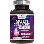 Multi Collagen Pills 2400 mg - Advanced Types I, II, III, V, X - Hydrolyzed Multi Collagen Peptides Pills, Collagen Supplements for Women & Men - Hair, Skin, & Nail Support Supplement - 120 Capsules