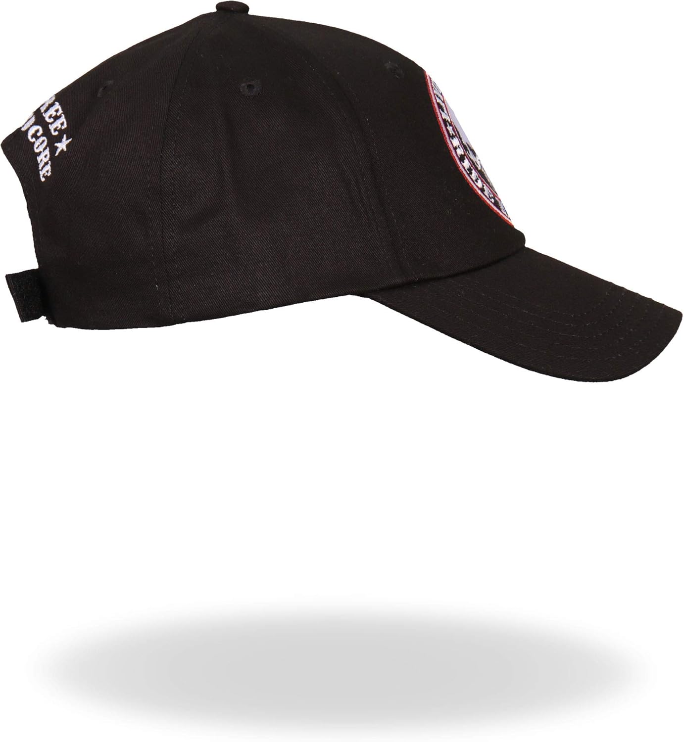 Hot Leathers BCA1042 Live Free Ride Hardcore Skull Baseball Cap