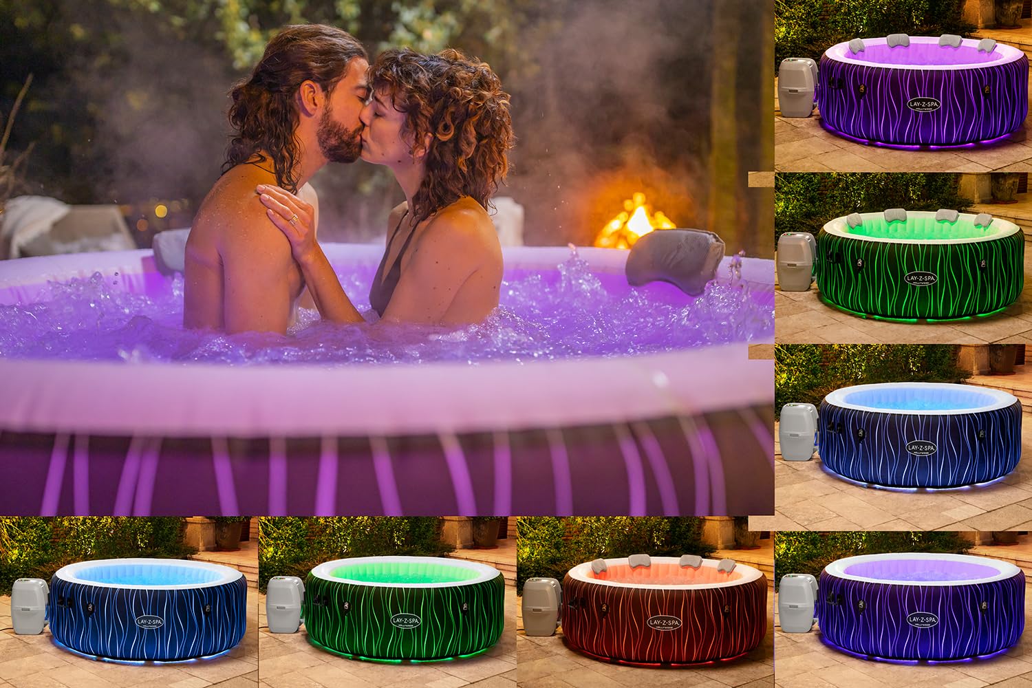 Bestway LAY-Z-SPA® Hollywood Airjet™ 196 x 66 cm, 4-6 personnes