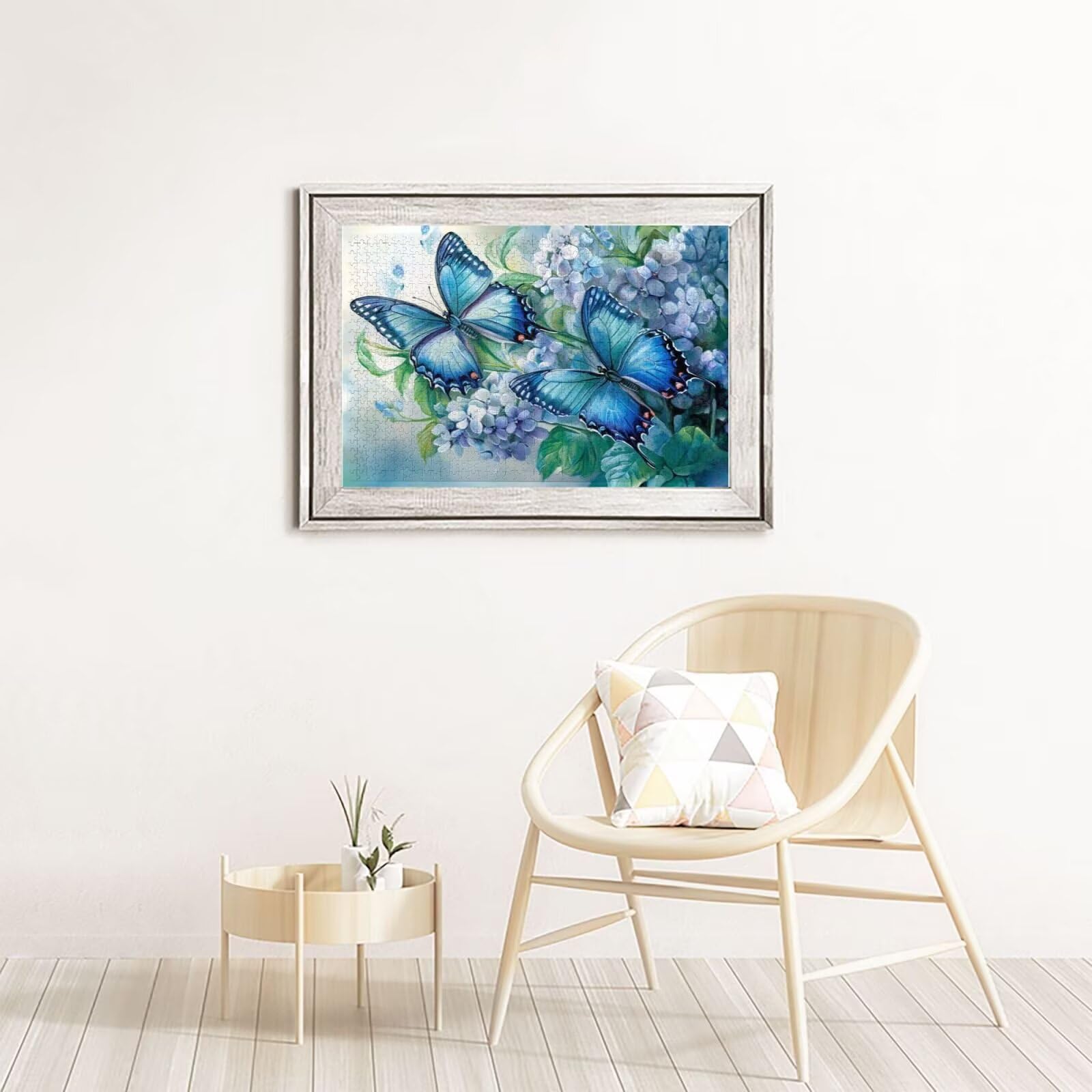 Puzzle 3000 Teile, Puzzle Erwachsene, Holzpuzzle Schmetterling Impossible Jigsaw, Clevere Rätsel, HD Farbe Jigsaw mit Geschenkbox Verpackung for Room Decor, Geschenke für Frauen Blume 122x81cm p-1919