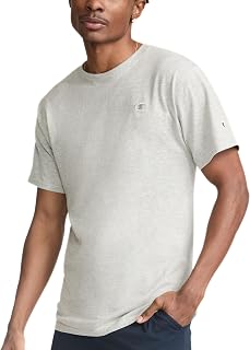 Champion Men's Classic Everyday T-Shirt - Soft Cotton Blend, Standard Fit, Iconic C Logo Chest Patch for All-Day Comfort