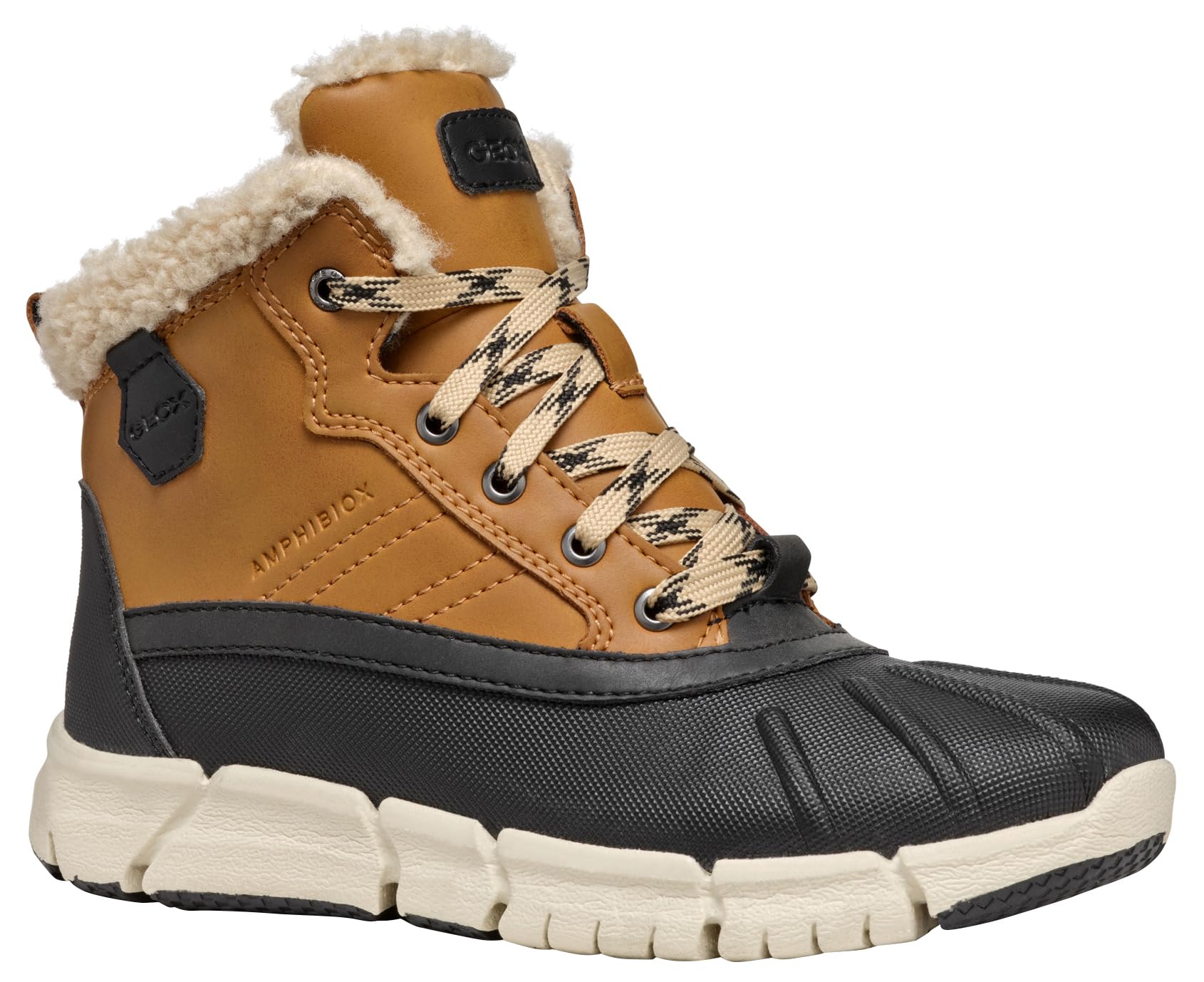 Geox J FLEXYPER BOY B ABX, Ankle Boot, DK YELLOW/BLACK,