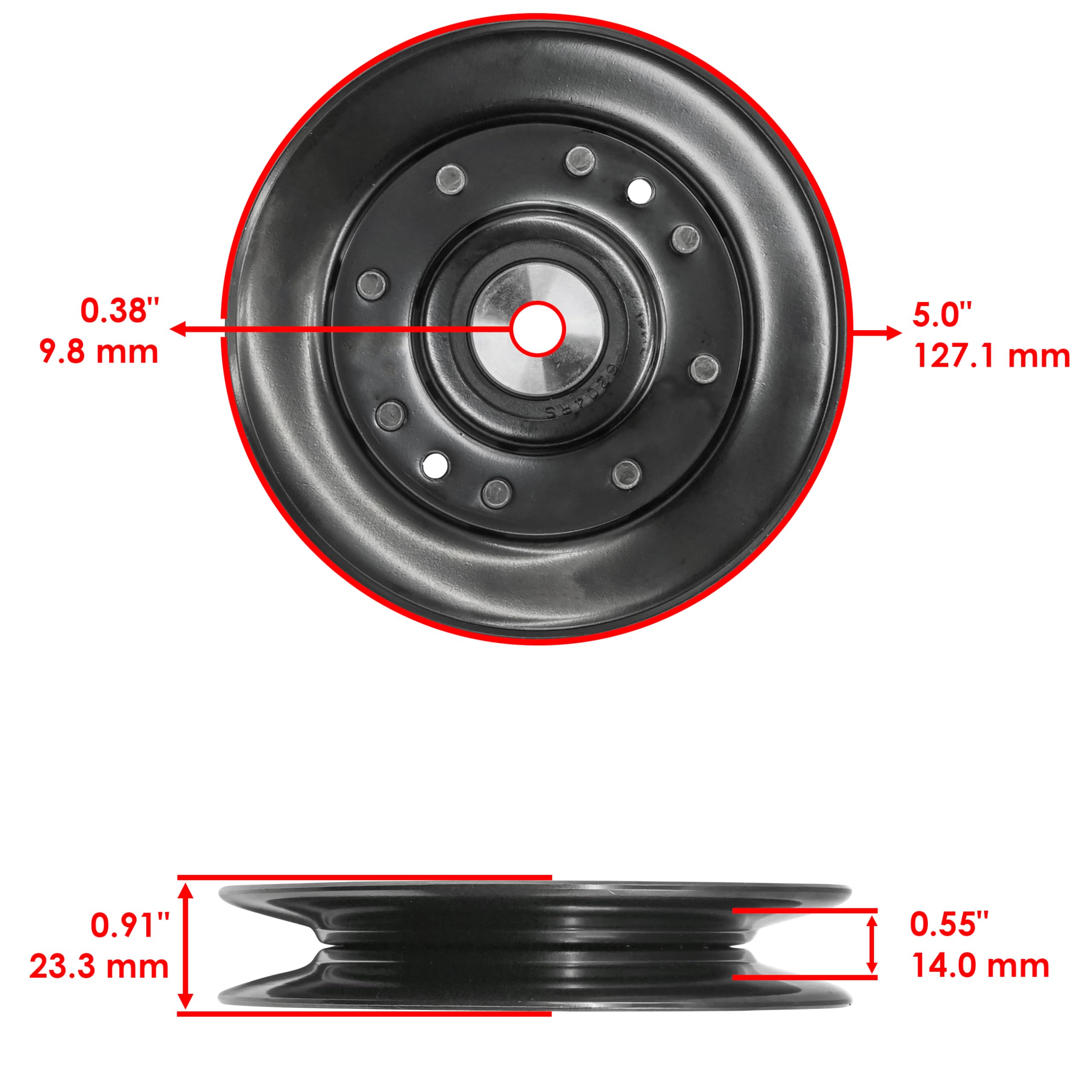 Amazon.com: Caltric Deck Pulley Compatible with John Deere