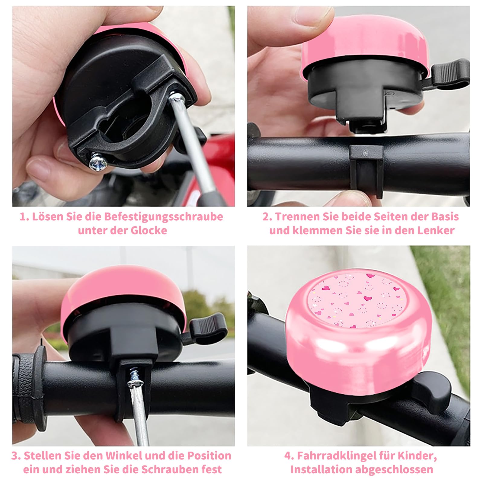 CYCLESPEED Sonnette de vélo, VTT, vélo électrique, 100 dB, en alliage d' aluminium, 22,2 mm
