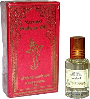RSGM 10ml Chakra Natural Frangipani Indian Attar/Perfume Oil, Long Lasting & Fresh