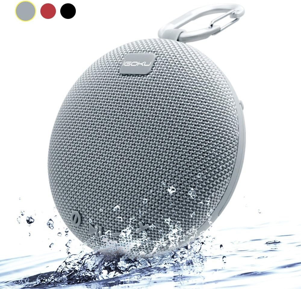 iGoku IPX5 Bluetooth Speaker Waterproof Wireless Bluetooth Speaker Wireless Bluetooth with Microphone SD Waterproof Mini Speaker with Built-in Microphone and Micro SD Slot Handsfree 5 W Speaker Driver for Outdoor Sports and Shower