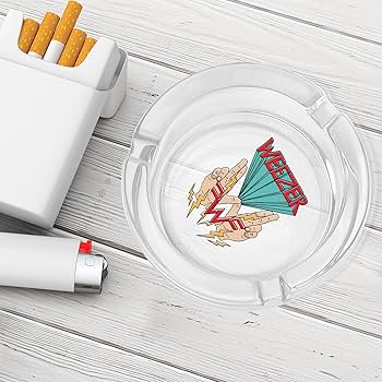 Amazon.co.jp: ガラス灰皿 ウィーザー バンド 灰皿 アッシュ