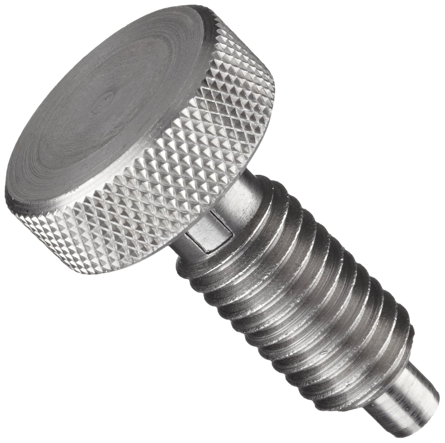 Jergens 27423 Hand Retractable Plunger, Stainless Steel, 3/816 Thread Ball Nose Spring Plunger