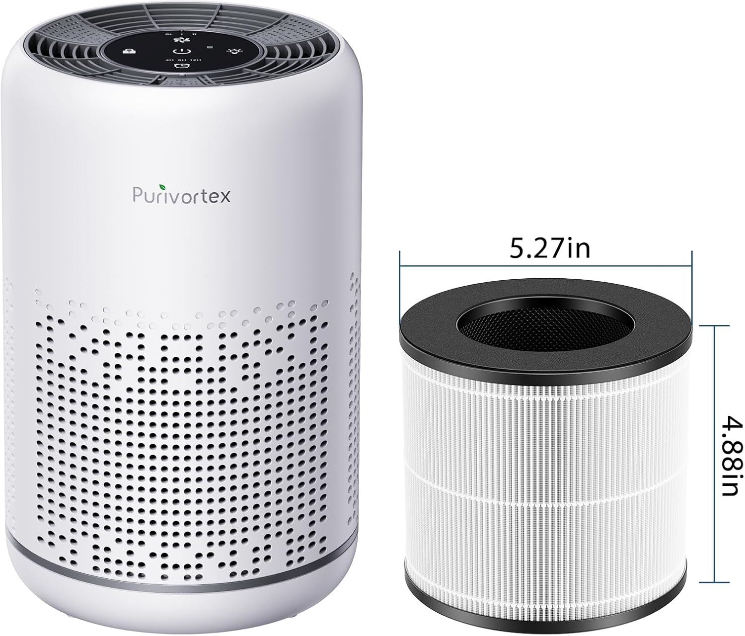 Purivortex AC300 Air Purifier Replacement Filter, 3-in-1 True HEPA with High-Efficiency Activated Carbon - Image 3