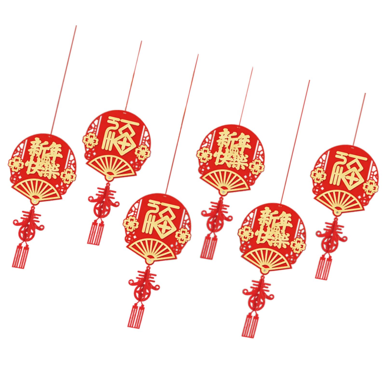 Buxuaaaa 6Pcs 2025 Year of the Snake Ornament Chinese New Year Decoration for Spring Festival Celebration and Home Decoration Living Room Doorway