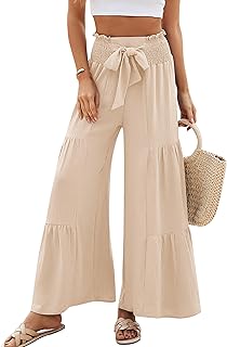Blooming Jelly Women Casual Pants Wide Leg Trousers High Waisted Pant Trendy Vacation Outift 2025
