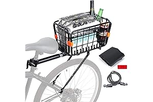 Universal Bike Rear Rack: Enhanced Stability for Ample Cargo