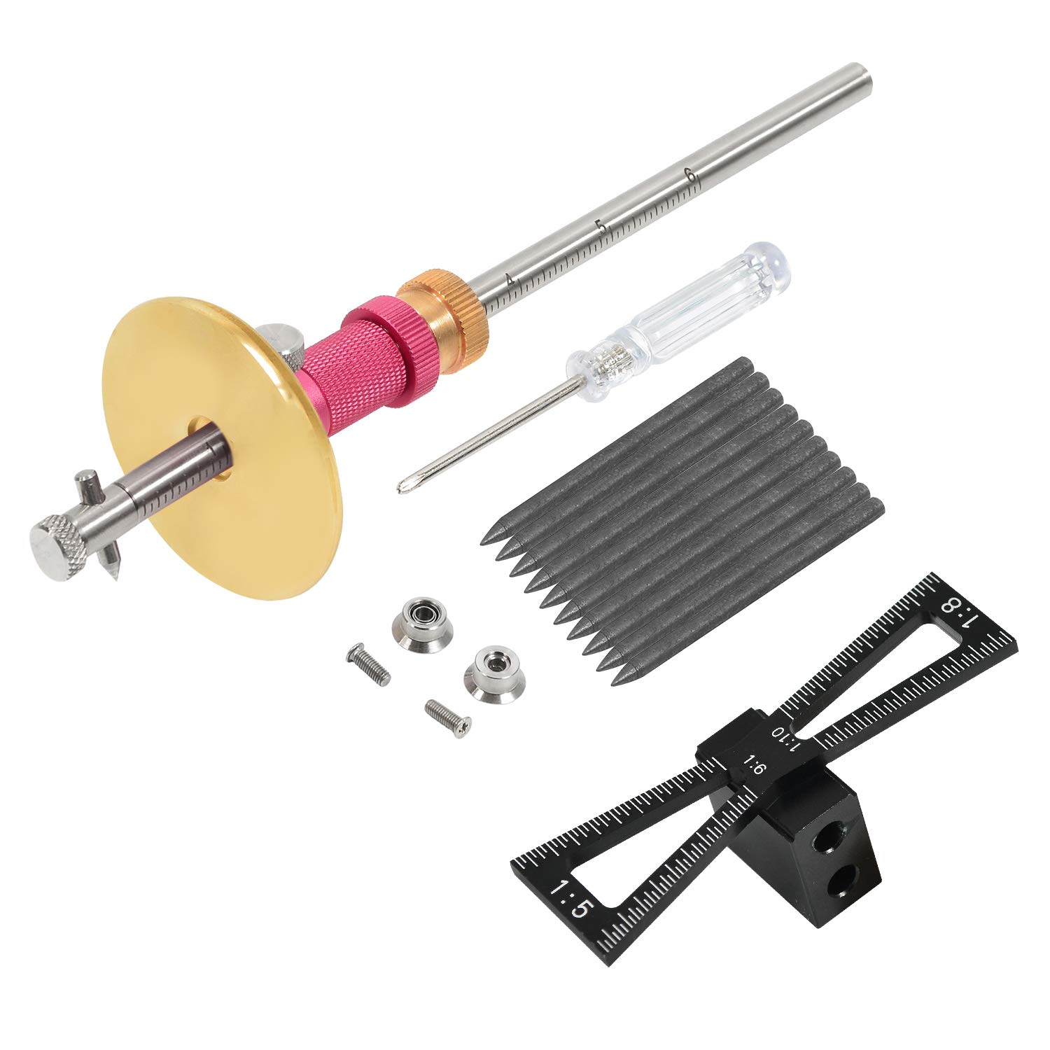 Newkiton Dovetail Jig Wheel Marking Gauge Plus Set,1 Bearing Wheel