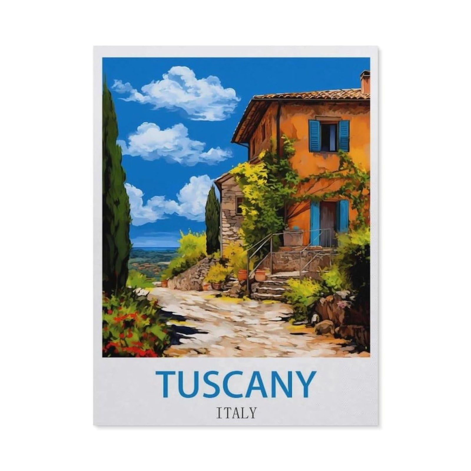 BEAYODKP DIY Diamond Painting，Tuscany Italy（50x60cm）