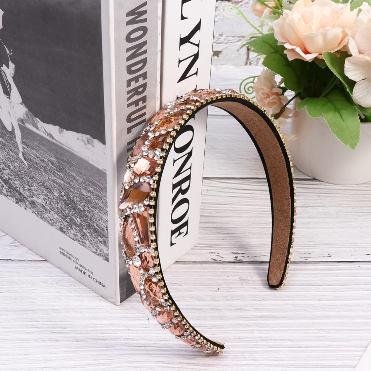 DOITOOL 3stücke Delicate Rhinestone Haarband Für Frauen Kreatives Haarschmuck-accessoire Champagnerfarbe Für Partys Und Besondere Anlässe Leicht Und Dekorativ
