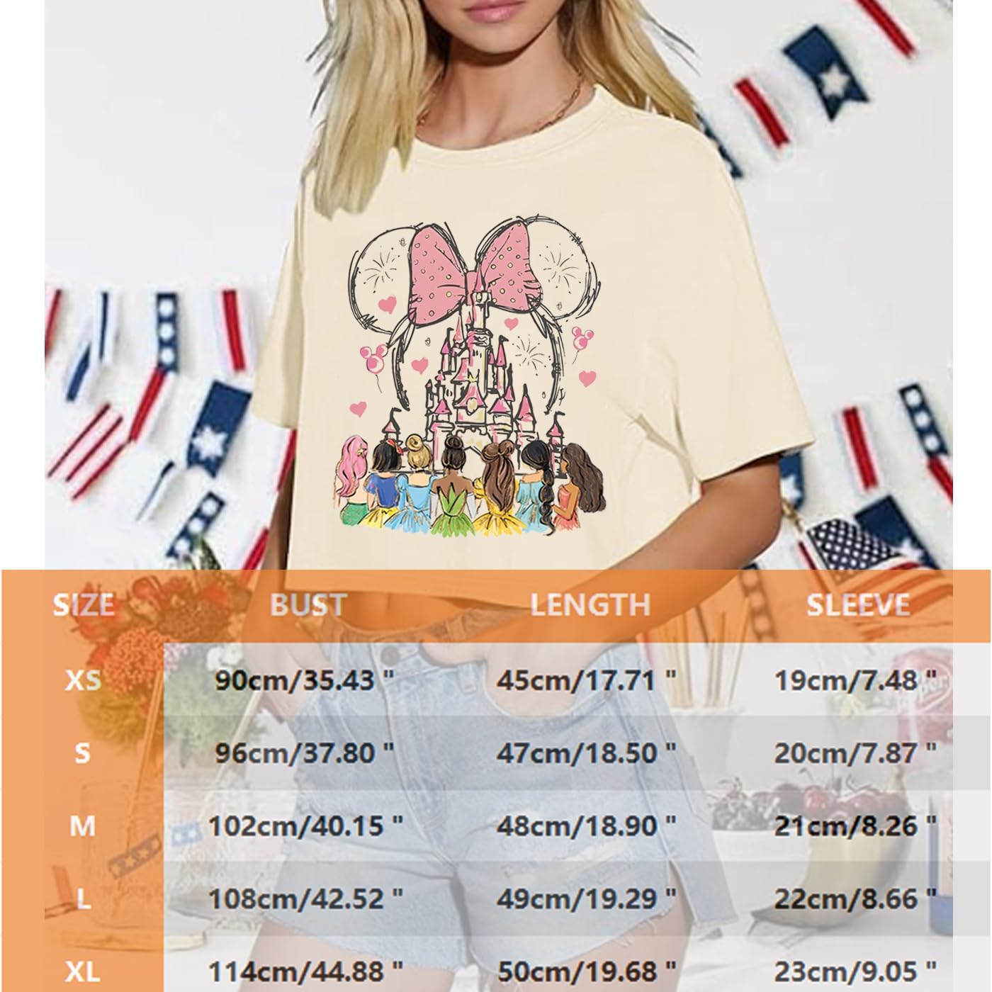 Magical Crop Shirt for Women Magic Kingdom Princess Tshirt Funny Family Vacation Trip Tee Casual Holiday Top - Image 5