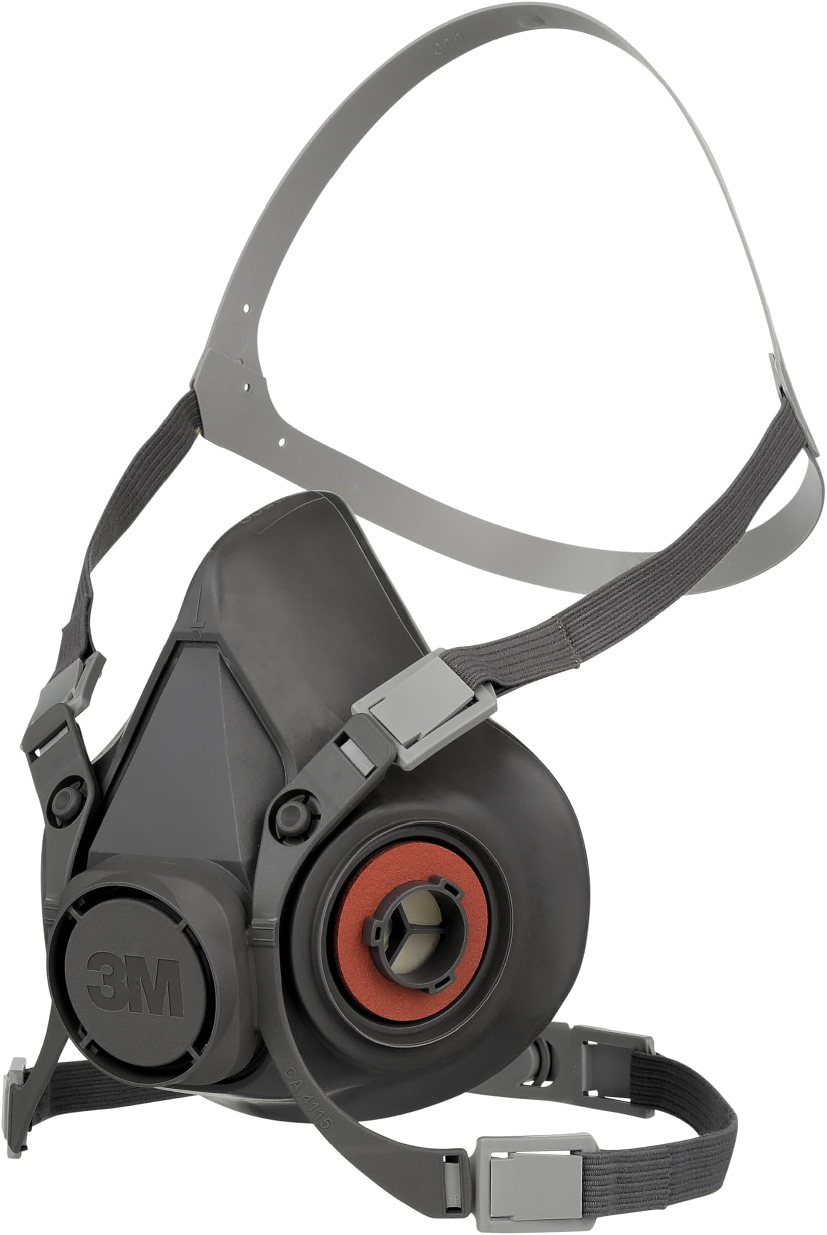 Half Face Mask Respirator, Reusable, Large, Grey, L