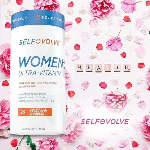 Miniatura 5 de selfevolve Multivitamínico ultra vitamínico para mujer, mezcla de nutrientes esenciales con saúco, vitamina C, zinc y vitamina D, 90 cápsulas