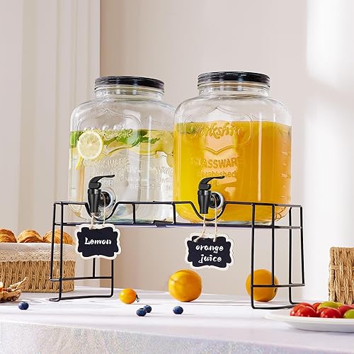 Miniatura 3 de 2 PCS dispensador de la bebida de 1,5 galones para los partidos, dispensador de la bebida con el soporte