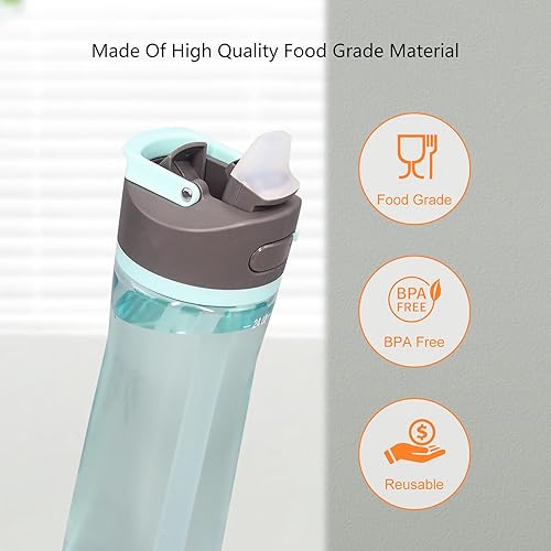 Miniatura 5 de Pajitas de repuesto compatibles con botella de agua Contigo Ashland 2.0 a prueba de fugas de 24 onzas y 32 onzas (paquete de 6)