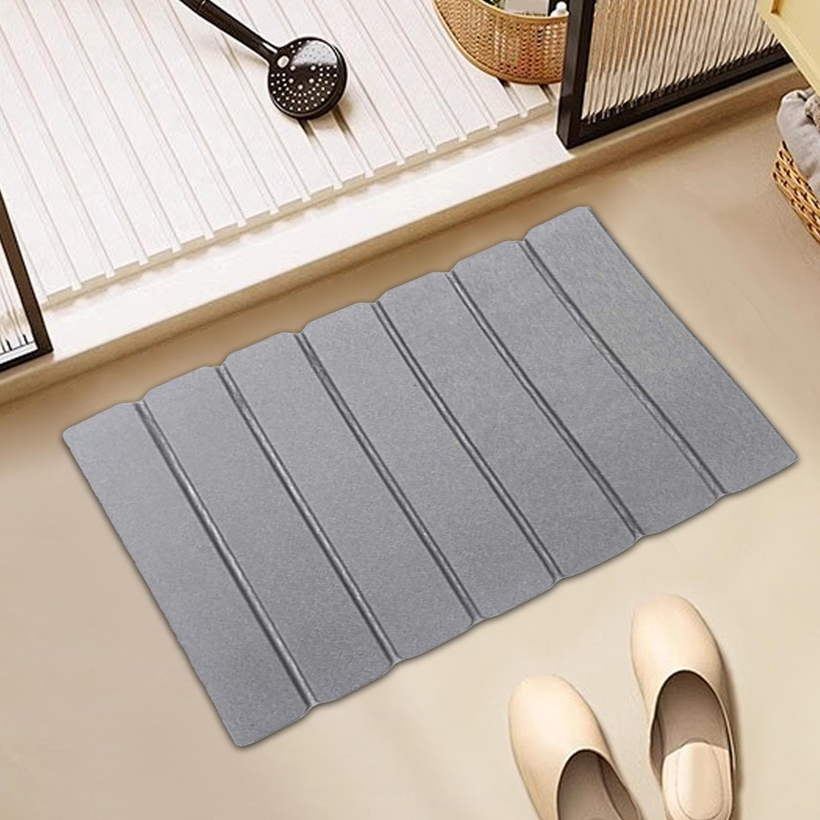 Tapis de Terre de diatomée – Diatomée Naturelle, antidérapant, léger