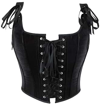 トップス VINTAGE RIBBED CORSET TOP_SLEEVELESS Amazon.com: Eohak Women's Vintage Renaissance Floral Corset