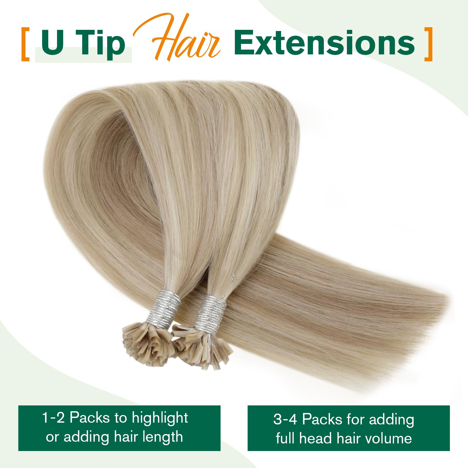 Easyouth Nano Hair Extensions Real Human Hair Blonde Nano Beads Hair Extension Human Hair Platinum Blonde Nanos Loop Hair Extensions Pre Bonded for Natural Look 14 Inch 50g 1g/Strand #1000 — view 154