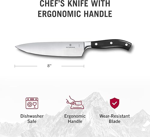 Vista 25 de Victorinox Grand Maitre - Cuchillo de cocina dentado para cortar pan, frutas y verduras, accesorio de cocina de alta calidad, mango negro, 9 pulgadas