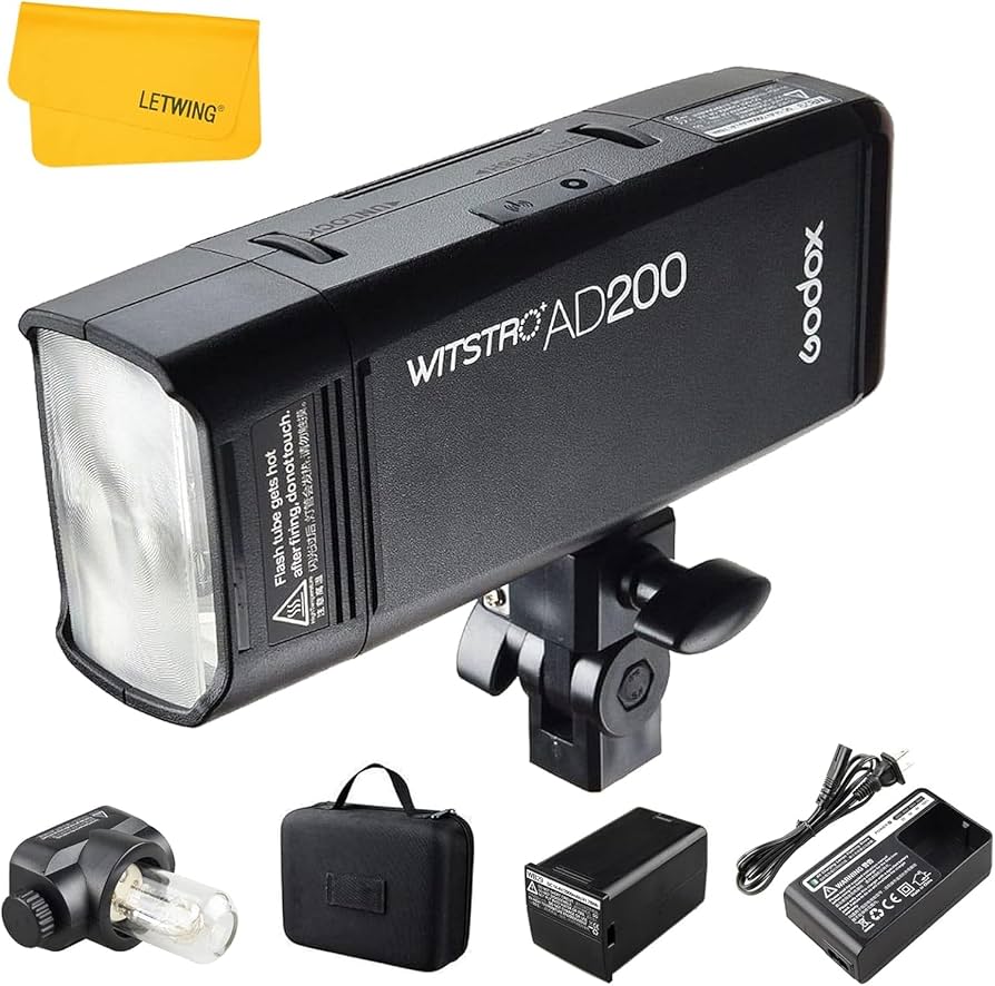 Godox AD200 200 W 2,4 G TTL Flash Strobe 1/8000s HSS Pocket