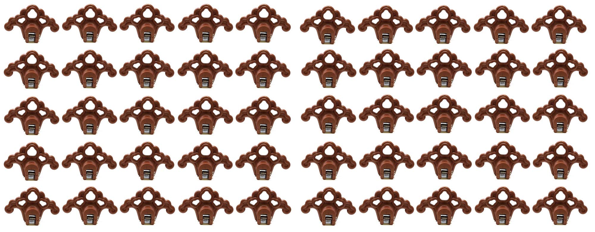 plastic roof ice guard snow guard snow stops for standing seam metal roofing - multi-color/multi-pack listing (50, bronze)