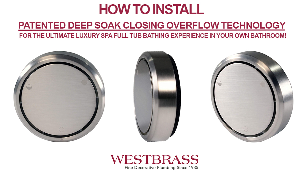 Westbrass D493CH-07 Patented Deep Soak Round Replacement 2