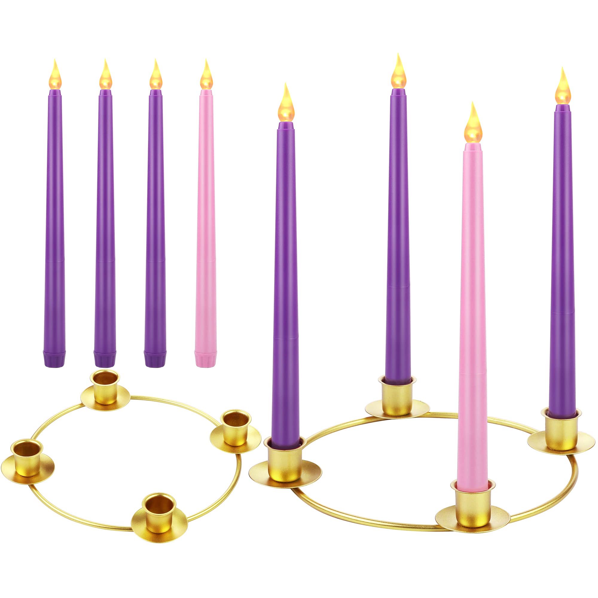 Couronne de l'Avent de Noël pour illuminer vos repas de réveillon en famille