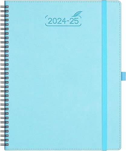 Miniatura 9 de Agenda 2024 de BEZEND, calendario A4 de 8.5 x 11 pulgadas, agenda diaria, semanal y mensual, encuadernada en espiral, papel de 3.53 ozm certificado