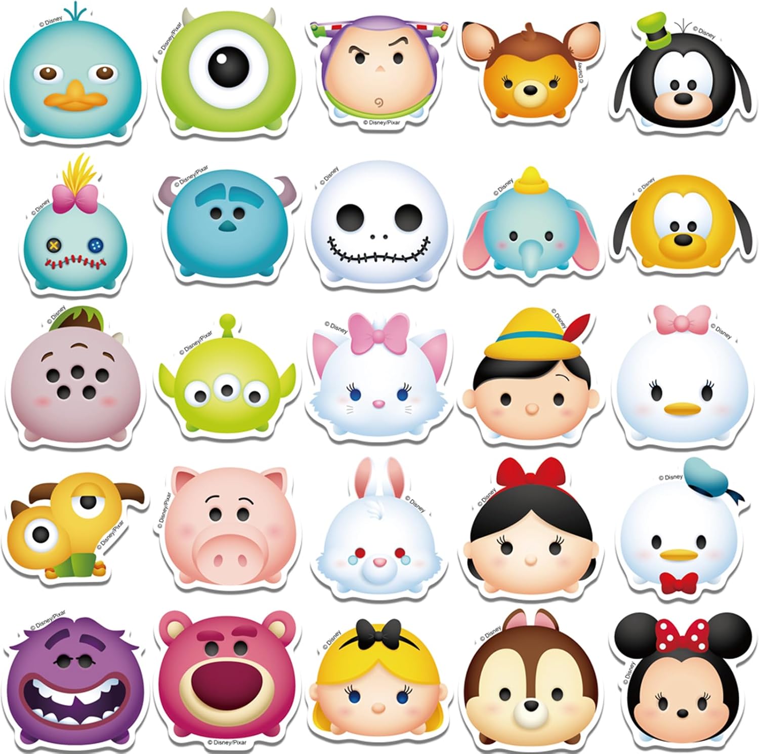 50Pcs Disney Tsum Tsum Stickers Aesthetic Waterproof Stickers Luggage Skateboard Water Bottle Stickers Decal Bicycle Bumper Snowboard Decorate Gift. - Image 7