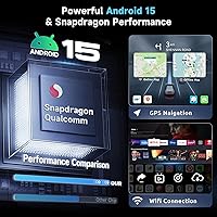 Vista 2 de Qualcomm 8 Core [4G+64G] Estéreo de coche para Honda CRV 2002-2006 con CarPlay Android Auto, Hodozzy pantalla táctil de 9 pulgadas